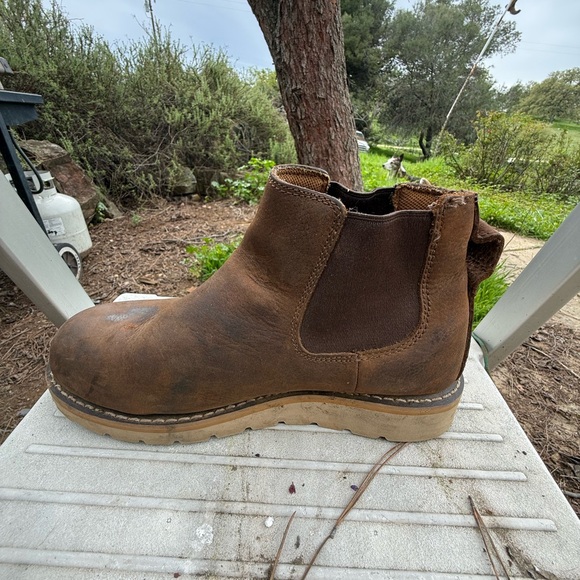 Women’s Wedge Sole Pull On Work Boots 6.5 - Picture 5 of 10